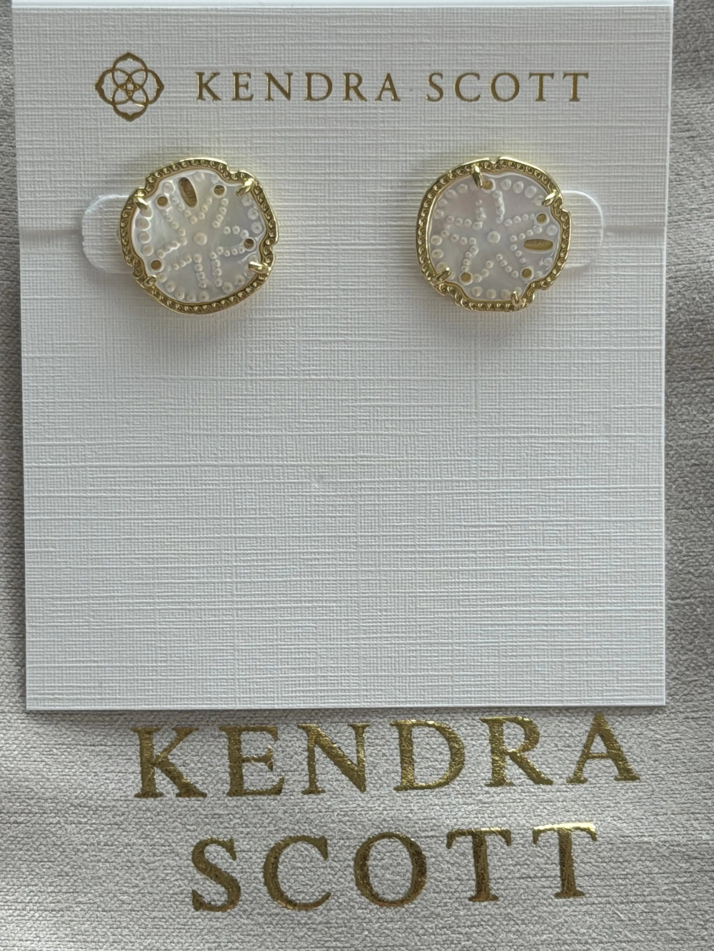 Kendra Scott white earrings